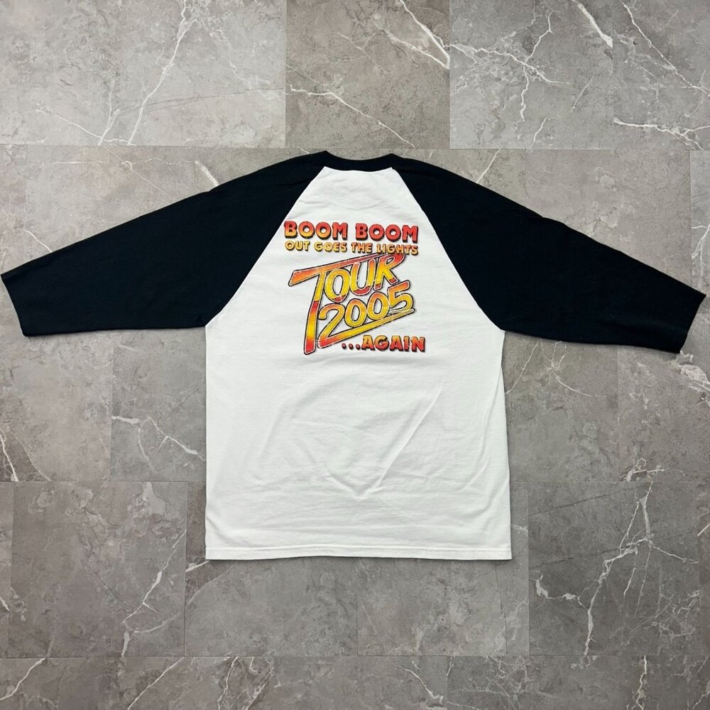 Vintage Pat Travers Tour Tee Mens Medium Raglan Band Shirt y2k Crewneck Two Tone - Picture 2 of 8